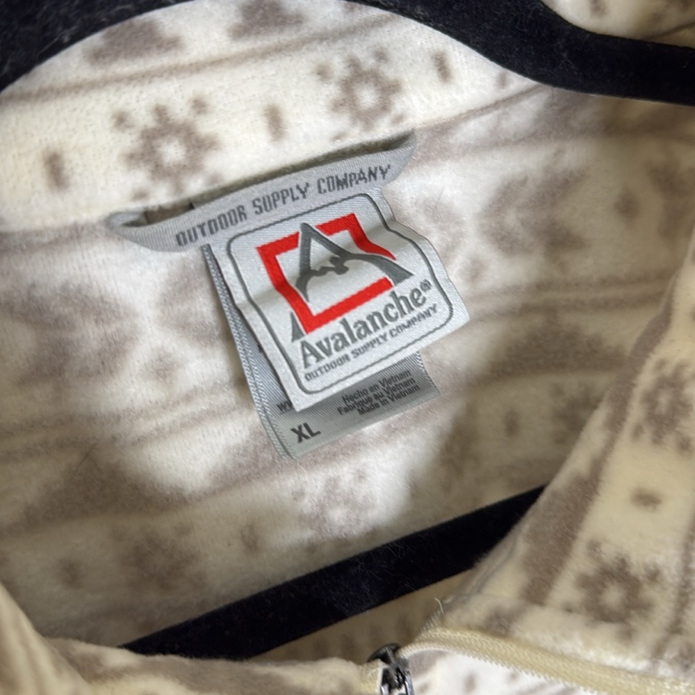 Avalanche Polyester Patterned White And Tan Women… - image 3